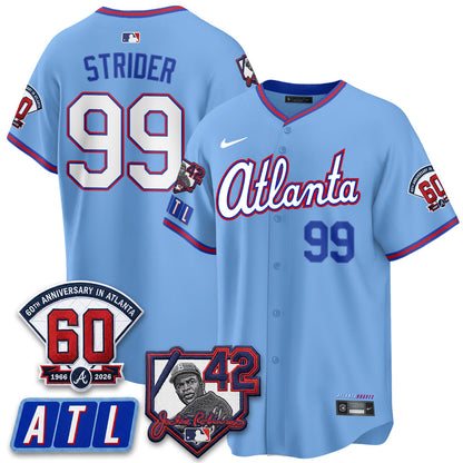 ATL 2026 Jackie Robinson Day Vapor Limited Jersey - Stitched