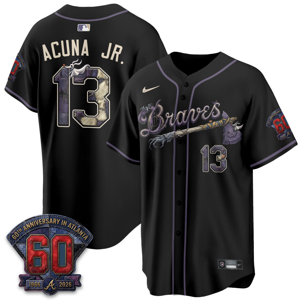 ATL Nightmare Edition Vapor Jersey - Stitched-NQD