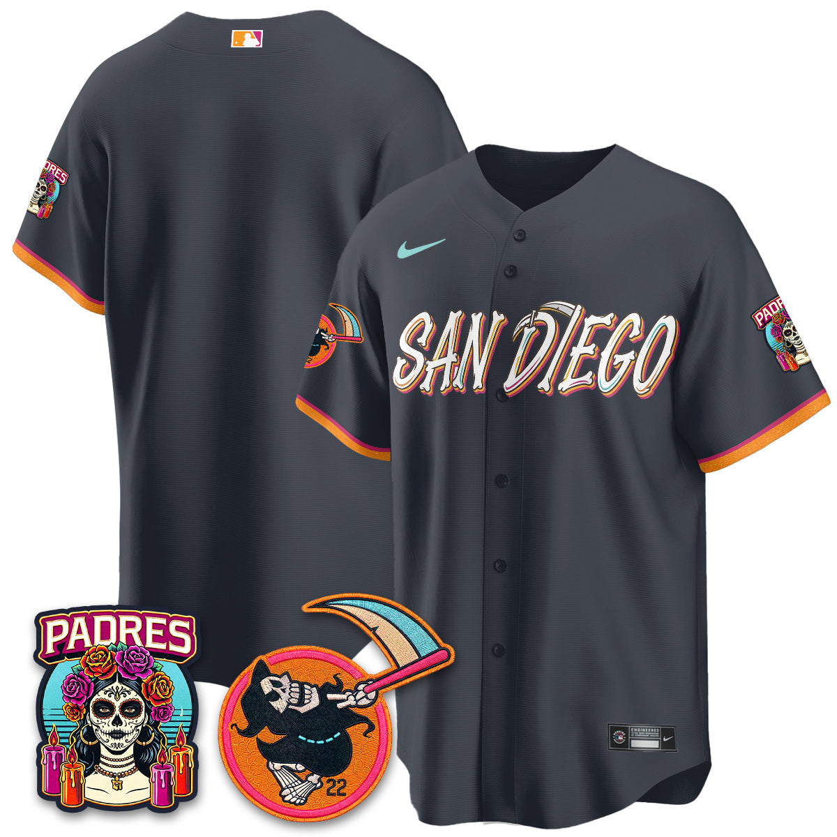 SD x Grim Reaper Vapor Jersey - Stitched