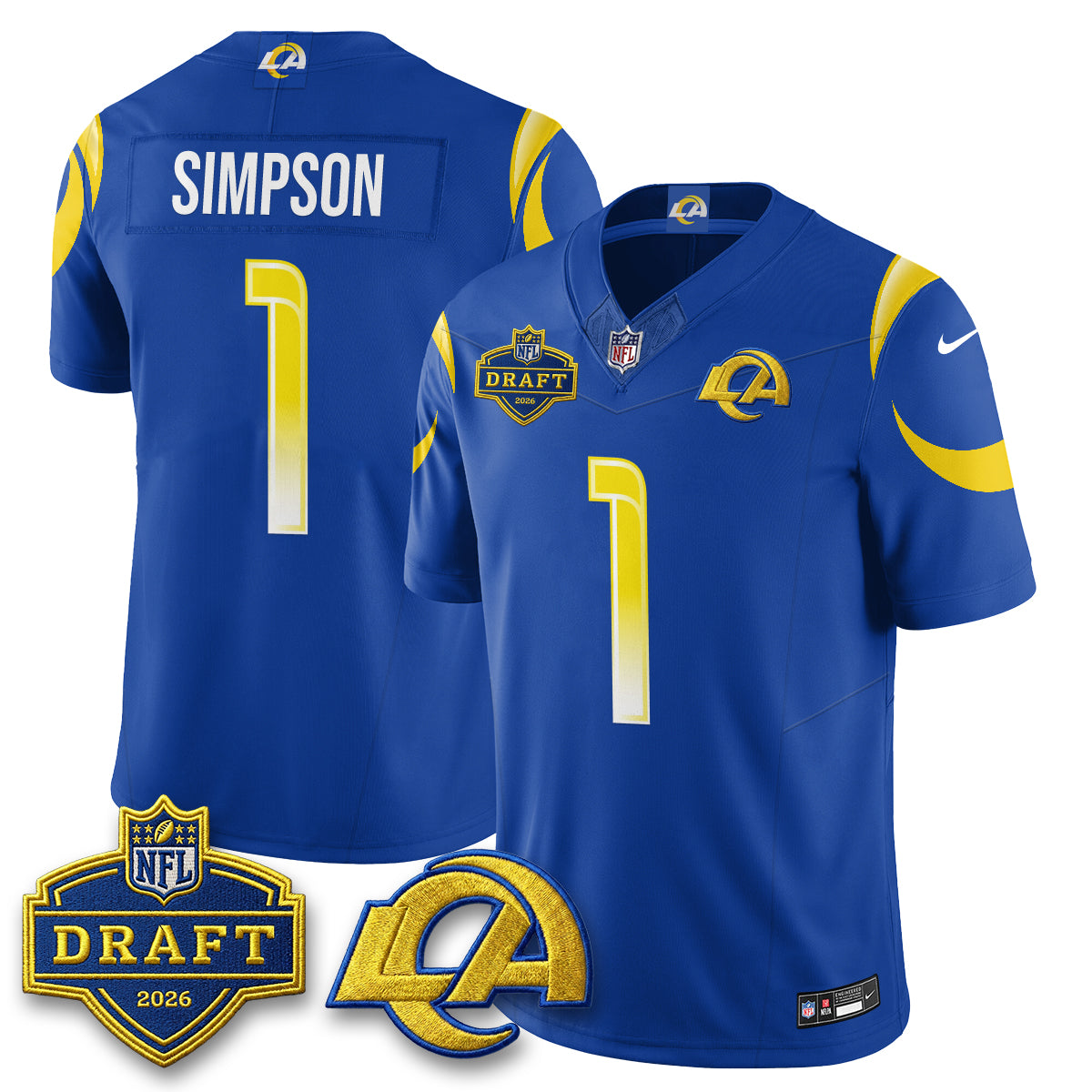 LAR 2026 NFL Draft Jersey - Stitched