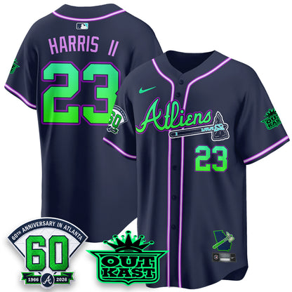 ATL x Atliens Cool Base Galaxy Version Jersey - Stitched