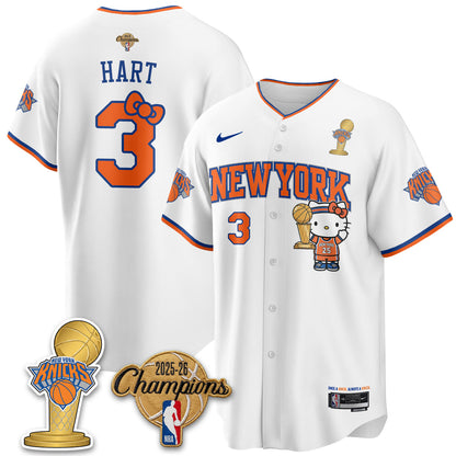 NYK 2026 NBA Champions x Meow Kitty Vapor Jersey - Stitched