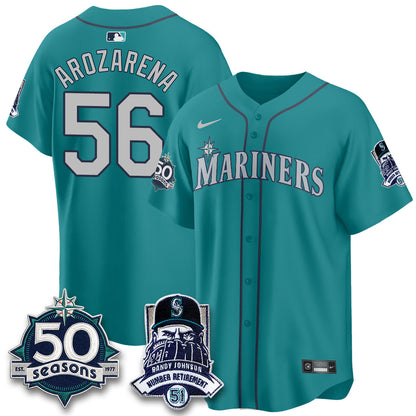 SEA Randy Johnson Vapor Limited Jersey V2- Stitched