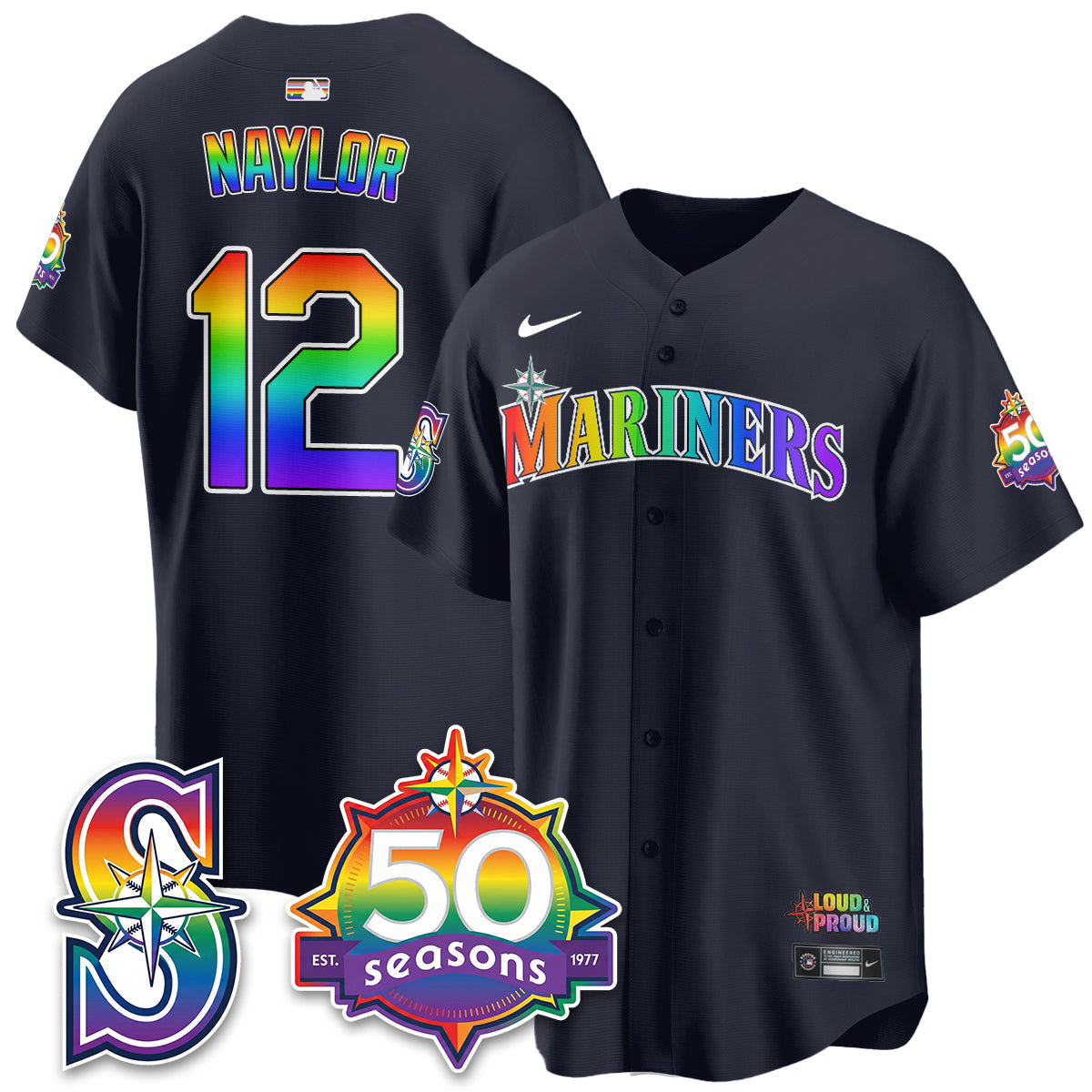 SEA Happy Pride Month Vapor Jersey - Stitched