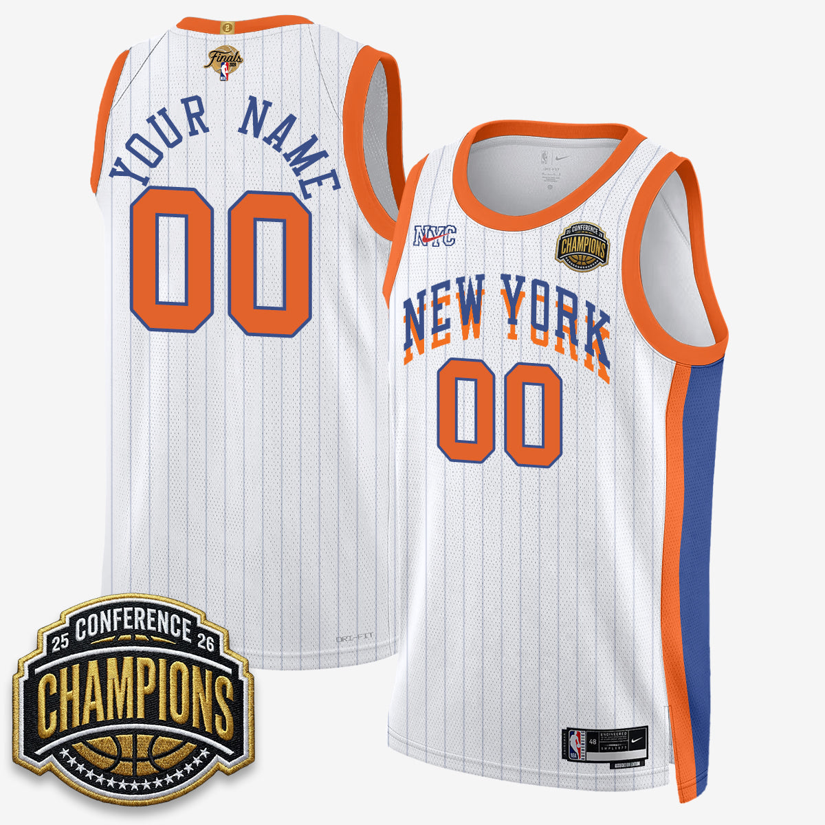 NYK 2026 NBA Finals City Edition Custom Jersey V3- Stitched