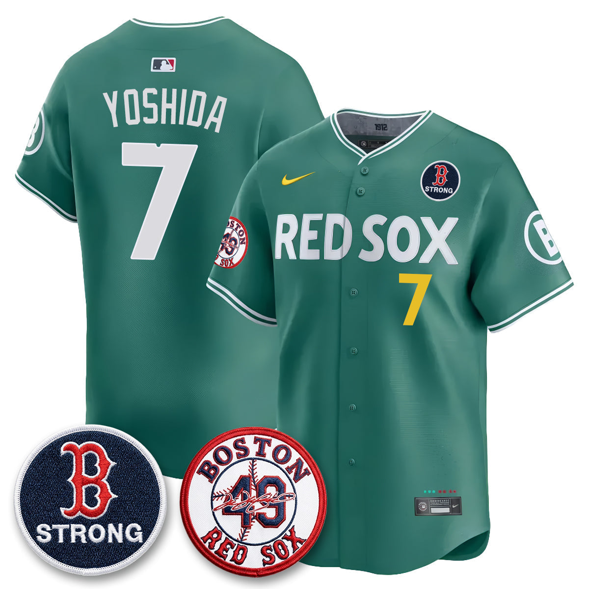 BOS Tim Wakefield Memorial Patch Vaper Premier Limited Jersey - Stitched V2