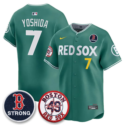 BOS Tim Wakefield Memorial Patch Vaper Premier Limited Jersey - Stitched V2