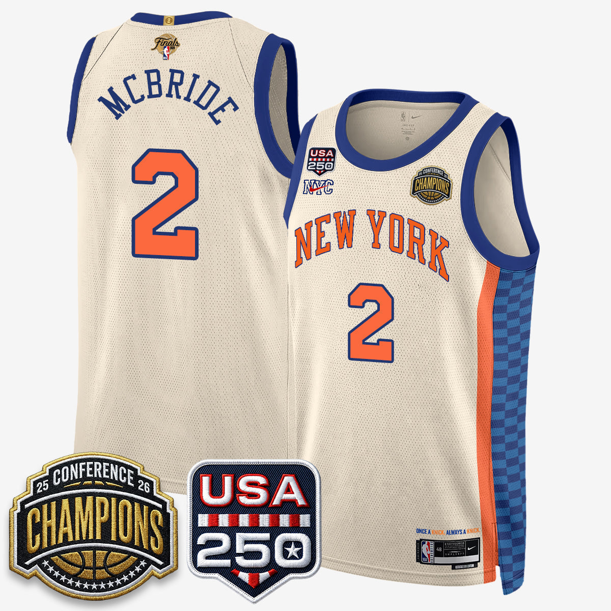 NYK 2026 NBA Eastern Conference Champions City Edition Jersey V2- Stitched