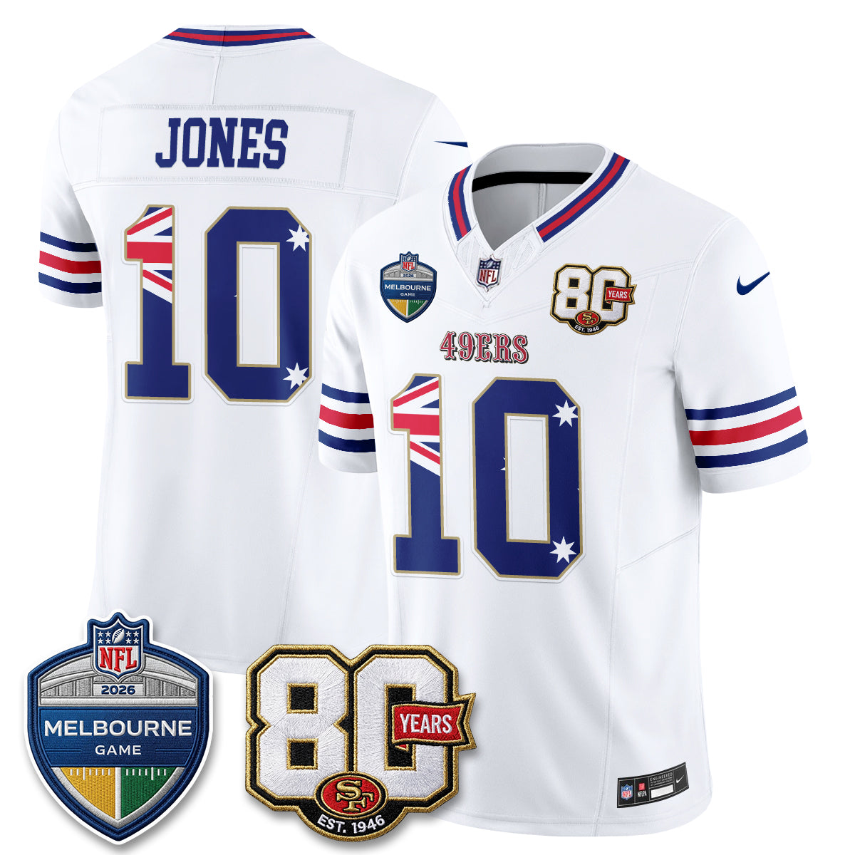 SF Melbourne Game 2026 Vapor Jersey - Stitched