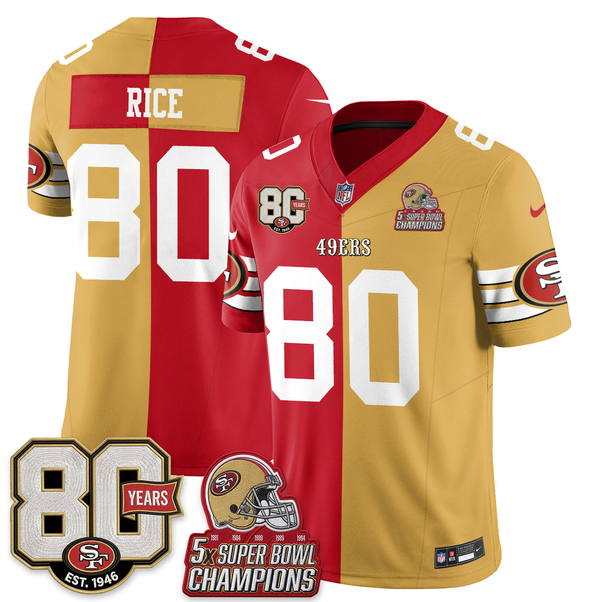 SF Split Style Vapor Jersey - Stitched