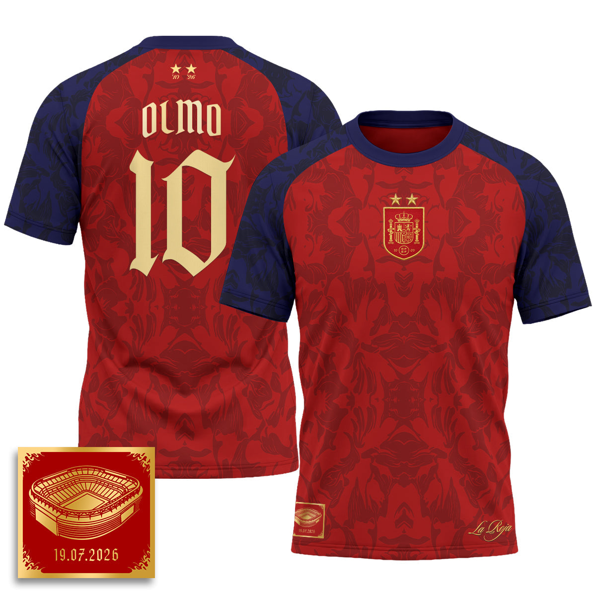 Spain 2026 Soccer Champions Vapor Jersey - Printed