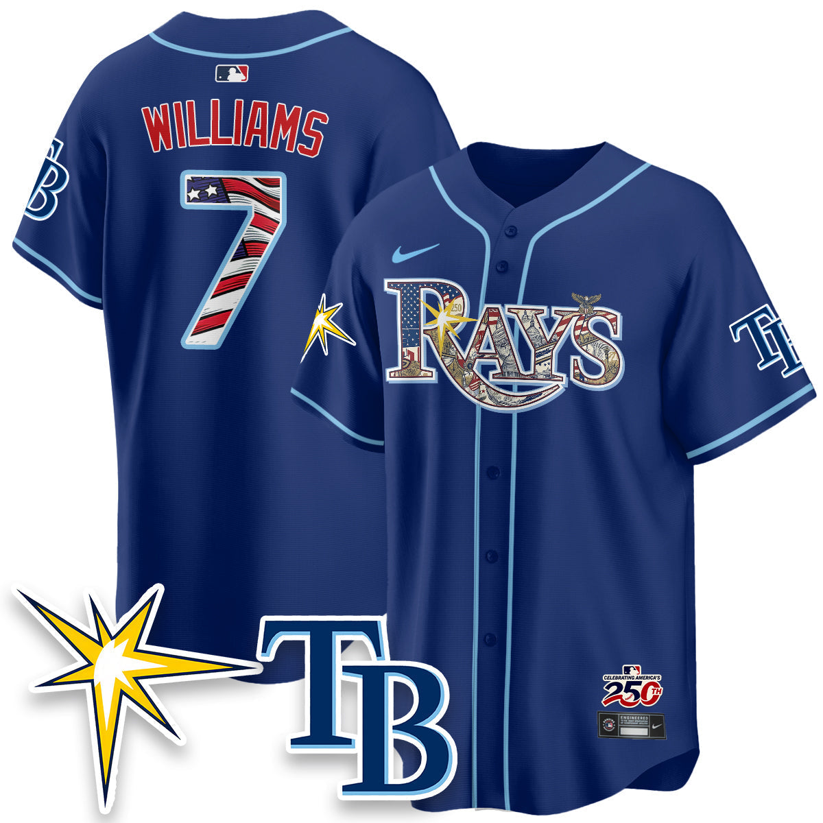 TB Independence Day USA 2026 Vapor Limited Jersey - Stitched