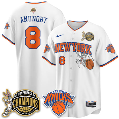 NYK 2026 NBA Finals x Bunny Vapor Jersey V2- Stitched