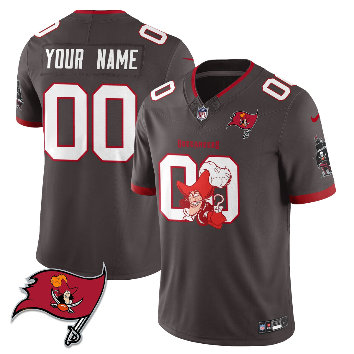 TB x Red Coat Captain Edition Vapor Custom Jersey - Stitched