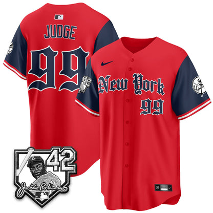 NYY 2026 Jackie Robinson Day Gothic Vapor Limited Jersey - Stitched