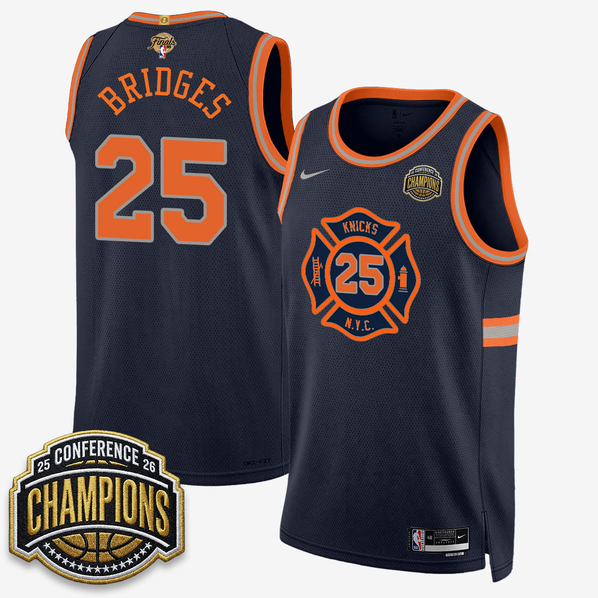 NYK 2026 NBA Finals City Edition Jersey V3- Stitched