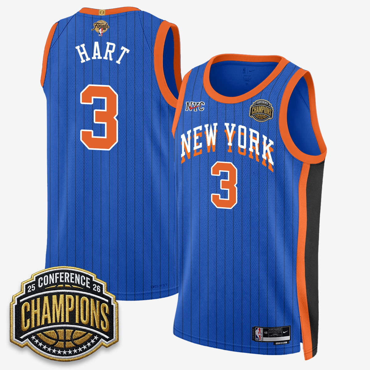 NYK 2026 NBA Finals City Edition Jersey V3- Stitched