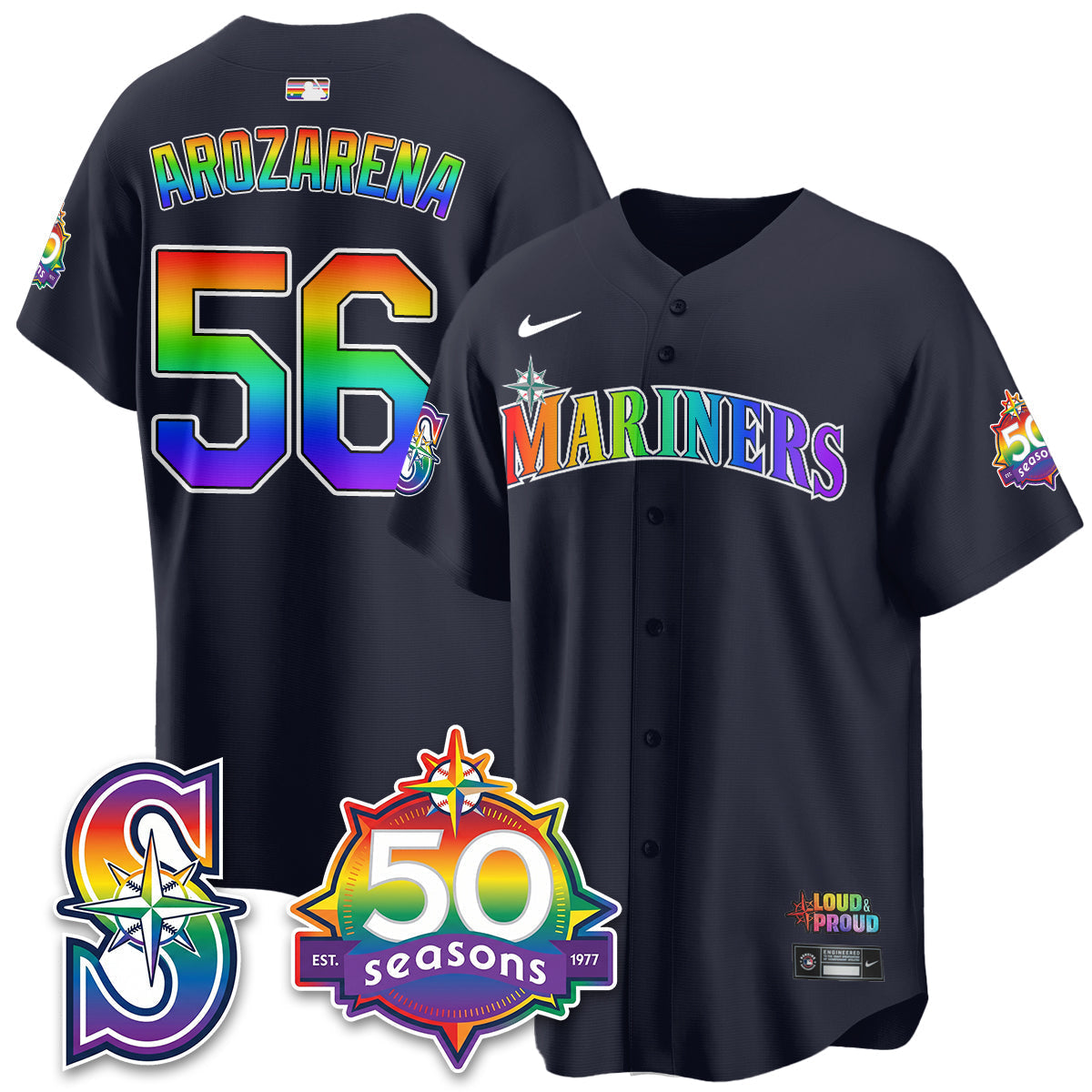 SEA Happy Pride Month Vapor Jersey - Stitched