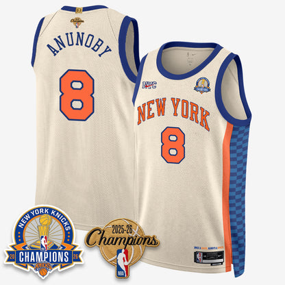 NYK 2026 Basketball Champions Special Edition Vapor Jersey V2- Stitched