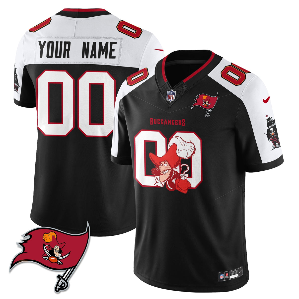 TB x Red Coat Captain Edition Vapor Custom Jersey - Stitched