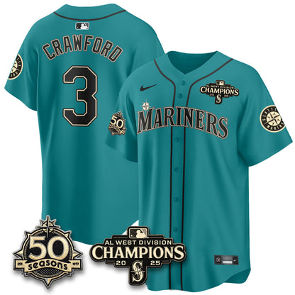 SEA Vapor Premier Limited Jersey - 50th Anniversary & AL West Division Champions - Steelheads Community Funds - Stitched