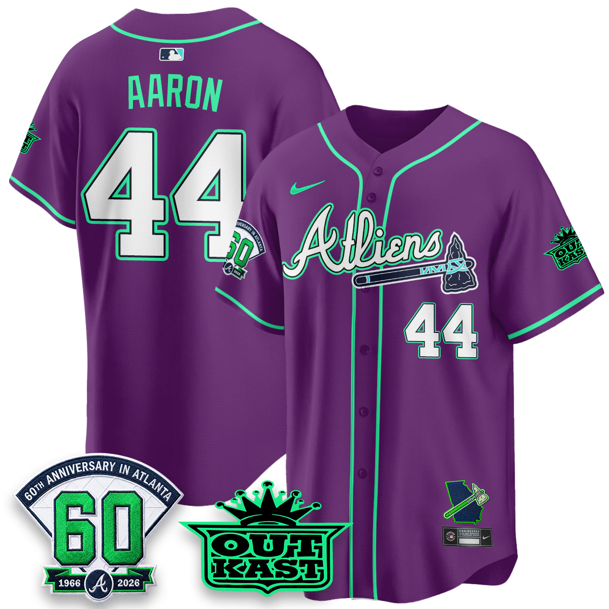 ATL x Atliens Cool Base Galaxy Version Jersey - Stitched-NQD