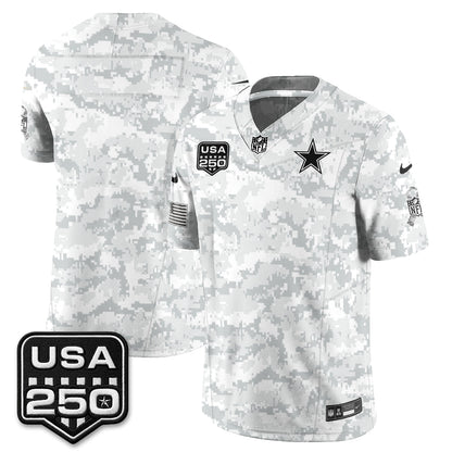 DAL 2026 Salute to Service Edition Vapor Jersey - Stitched