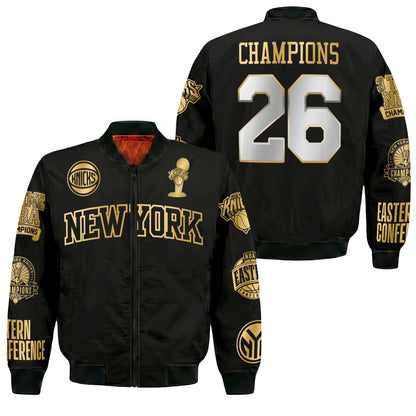 NYK 2026 NBA Finals Champions Limited Edition Bomber Jacket - Printed