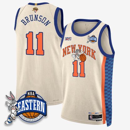 NYK 2026 NBA Finals x Bunny Vapor Jersey - Stitched