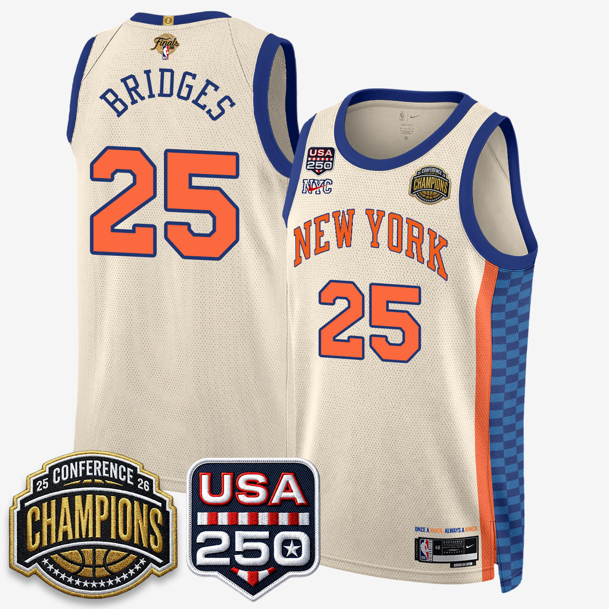NYK 2026 NBA Eastern Conference Champions City Edition Jersey V2- Stitched