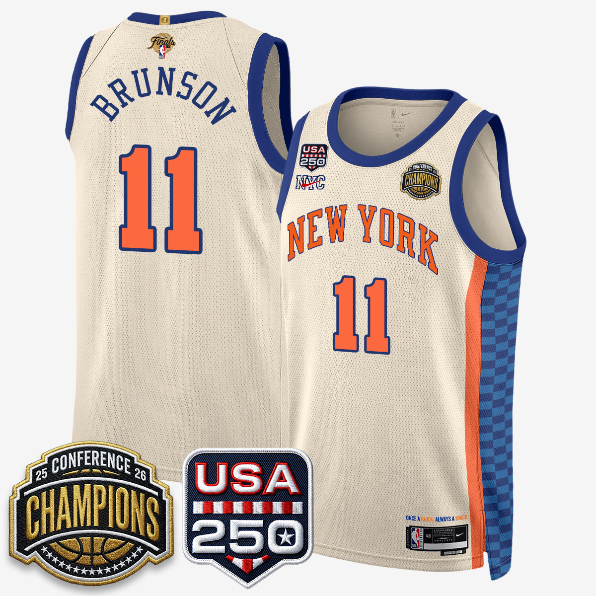 NYK 2026 NBA Eastern Conference Champions City Edition Jersey V2- Stitched