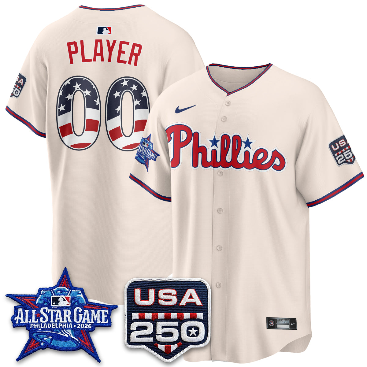 PHI 2026 All Star Edition Vapor Custom Jersey - Stitched