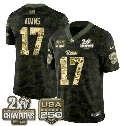 LAR 2026 Salute To Service Vapor Jersey - Stitched