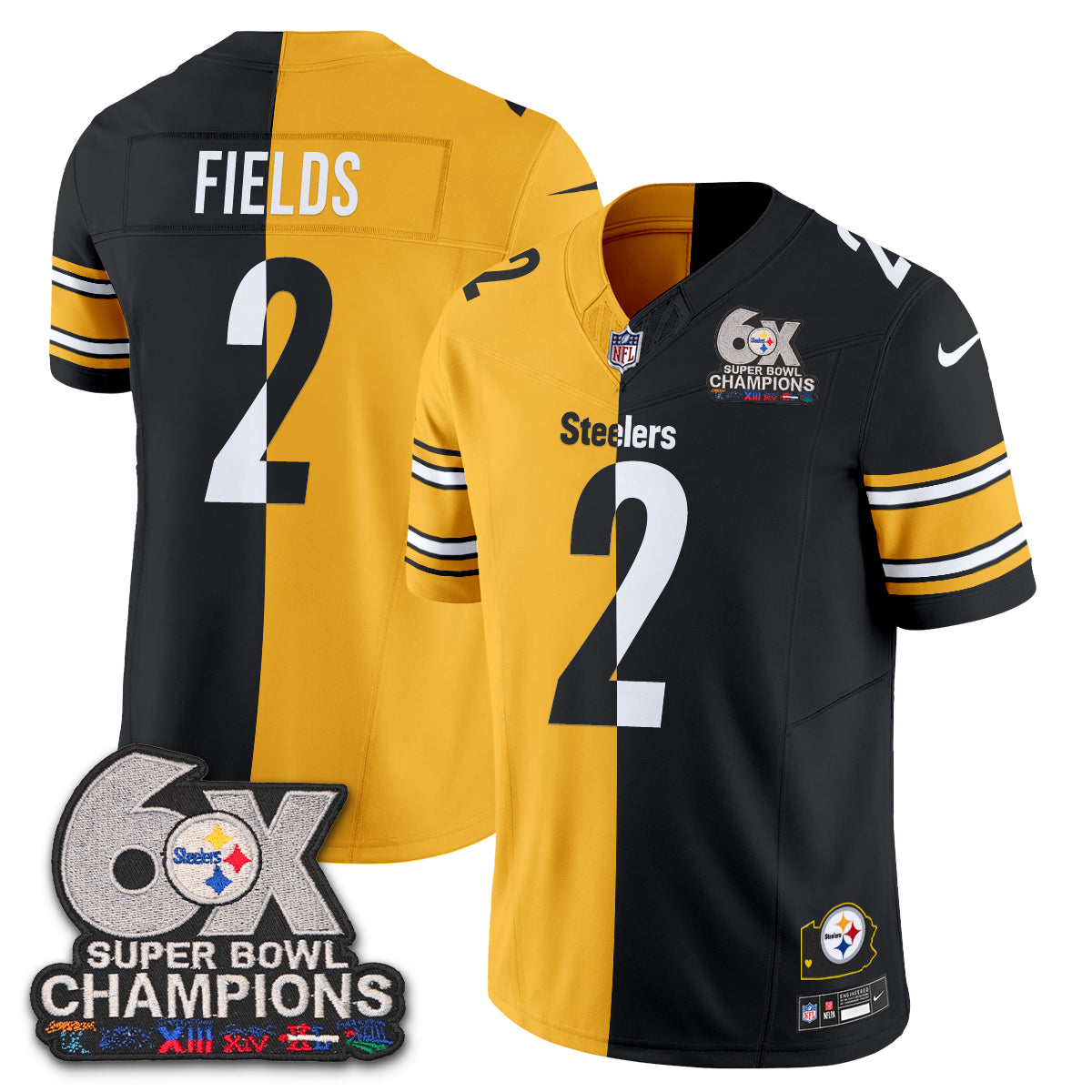PIT 6x SBowl Split Edition Vapor Jersey - Stitched