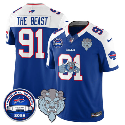 BUF x Hairy Blue Beast Edition Vapor Jersey - Stitched