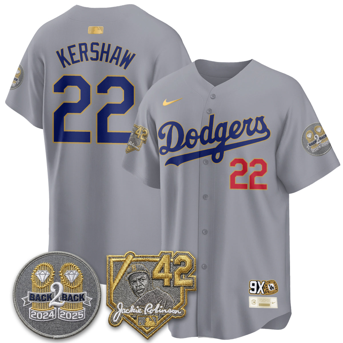 LAD -  2026 Jackie Robinson Day Vapor Limited Jersey - Stitched