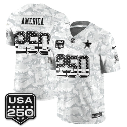 DAL 2026 Salute to Service Edition Vapor Jersey - Stitched