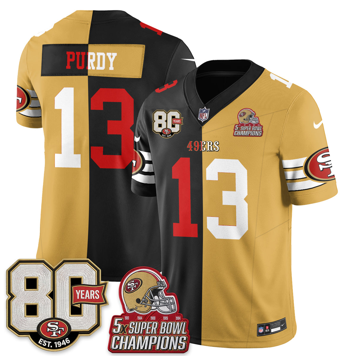 SF Split Style Vapor Jersey - Stitched