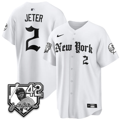 NYY 2026 Jackie Robinson Day Gothic Vapor Limited Jersey - Stitched