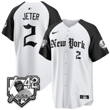 NYY 2026 Jackie Robinson Day Gothic Vapor Limited Jersey - Stitched