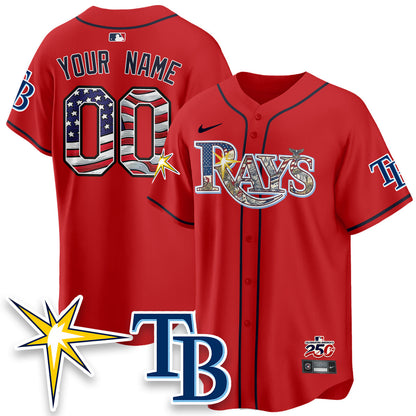 TB Independence Day USA 2026 Vapor Limited Custom Jersey - Stitched