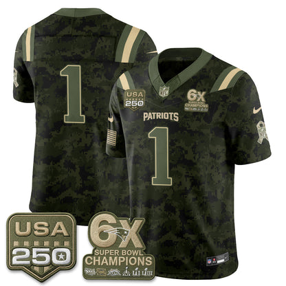 NE 2026 Salute to Service Edition Vapor Jersey - Stitched