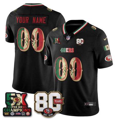 SF Mexican Edition Vapor Custom Jersey - Stitched