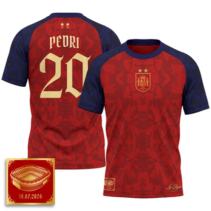 Spain 2026 Soccer Champions Vapor Jersey - Printed