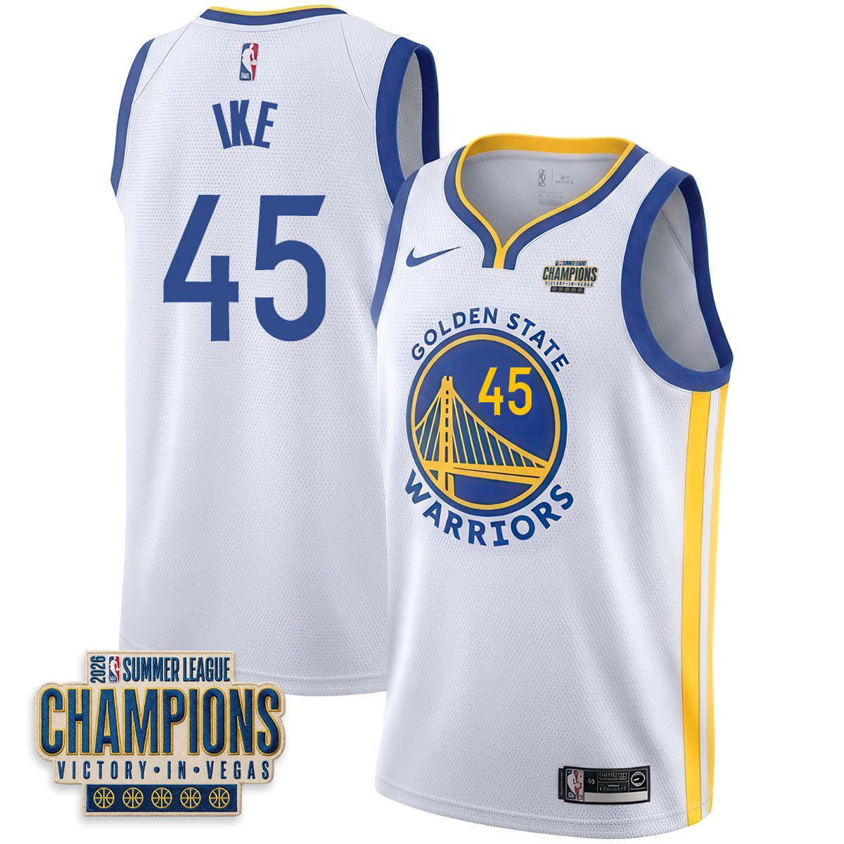 GSW 2026 Summer League Vapor Jersey - Stitched