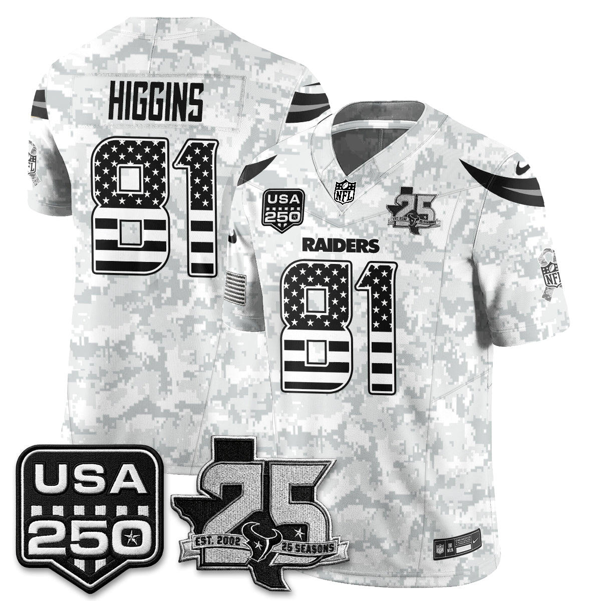 HOU 2026 Salute to Service Edition Vapor Jersey - Stitched