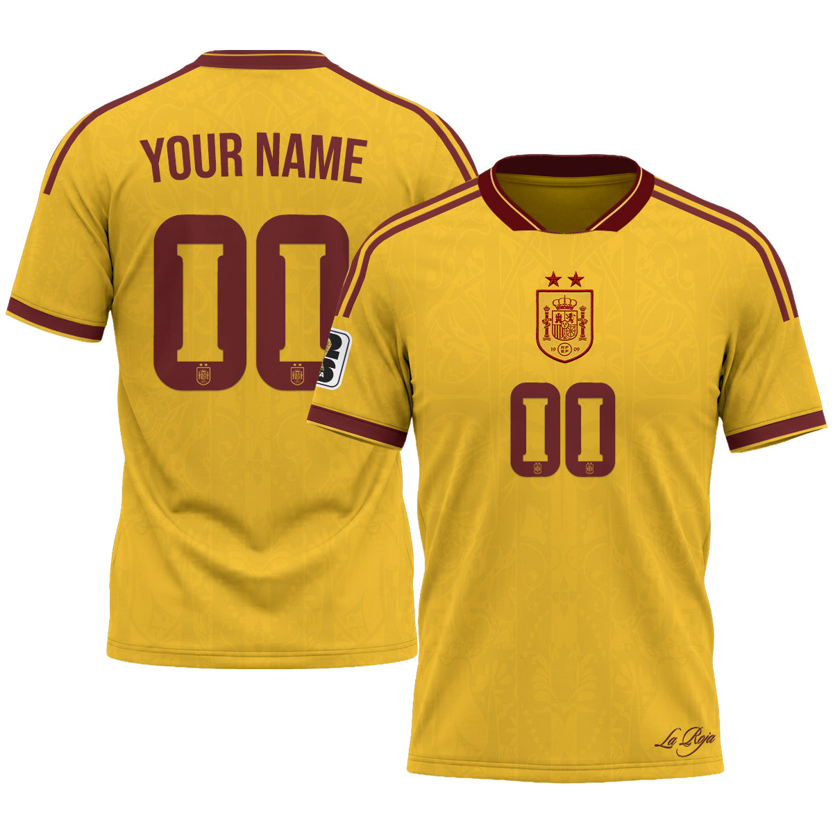 Spain 2026 Soccer Champions Vapor Custom Jersey V2- Printed