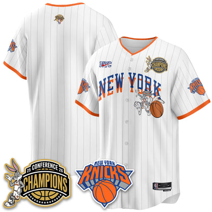 NYK 2026 NBA Finals x Bunny Vapor Jersey V2- Stitched