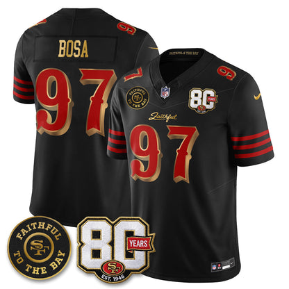 SF “Rivalries” Vapor Limited Jersey - Faithful To The Bay Patch - Stitched