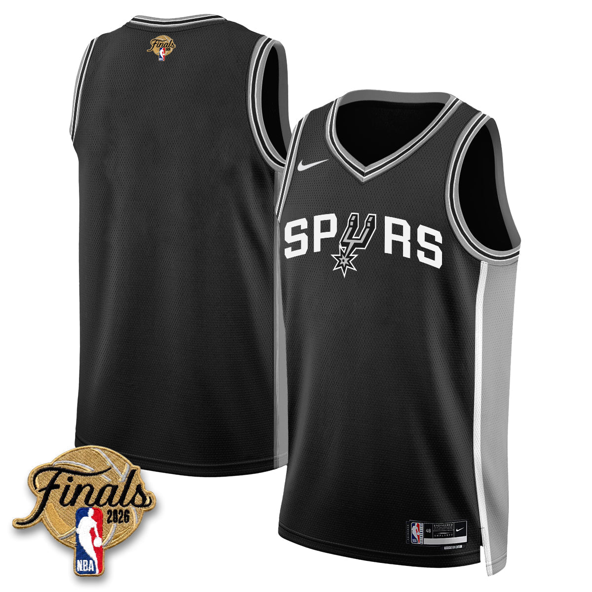 SAS 2026 NBA Western Conference Champions Vapor Jersey V2- Stitched